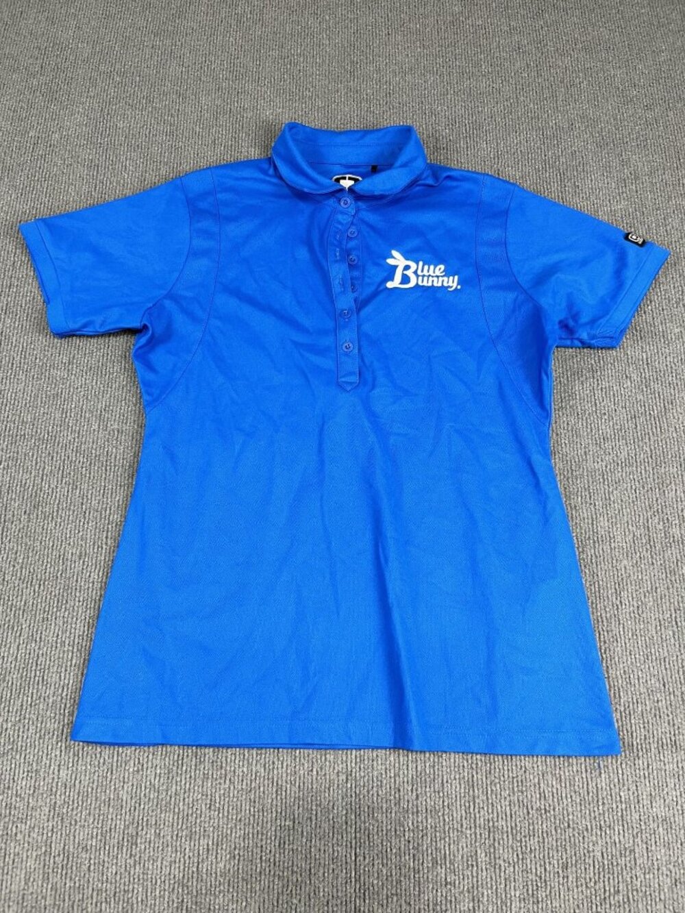 Ogio Womens Blue Bunny Blue Short Sleeve Polo Shirt M